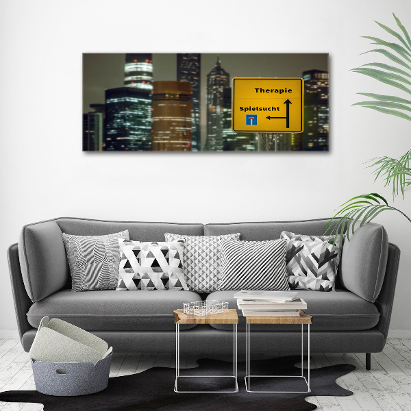 Glazen schilderij Therapie in de stad