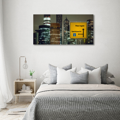 Glazen schilderij Therapie in de stad