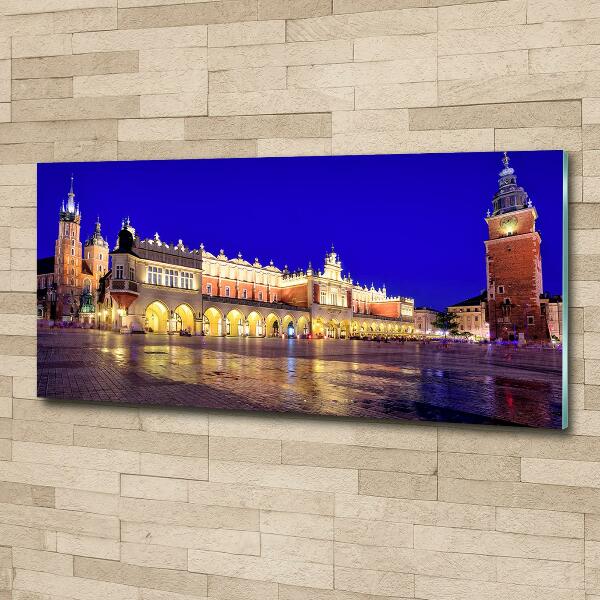 Schilderij glas Krakau, Polen