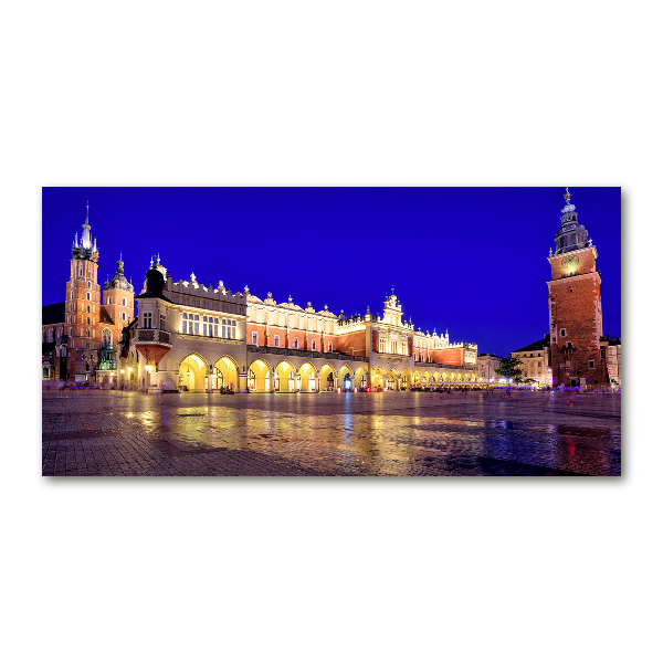 Schilderij glas Krakau, Polen