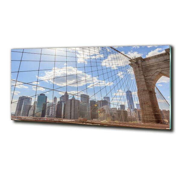Schilderij op glas New York Bridge