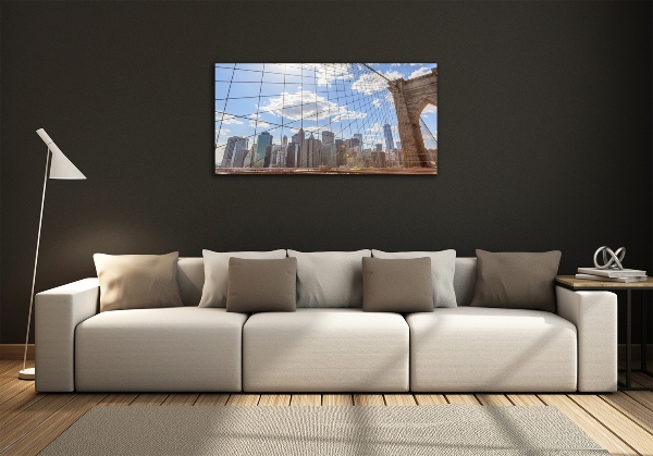 Foto obraz szkło hartowane Most Nowy Jork