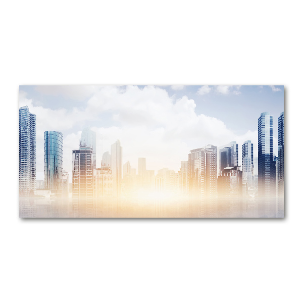 Schilderij glas Wolkenkrabbers