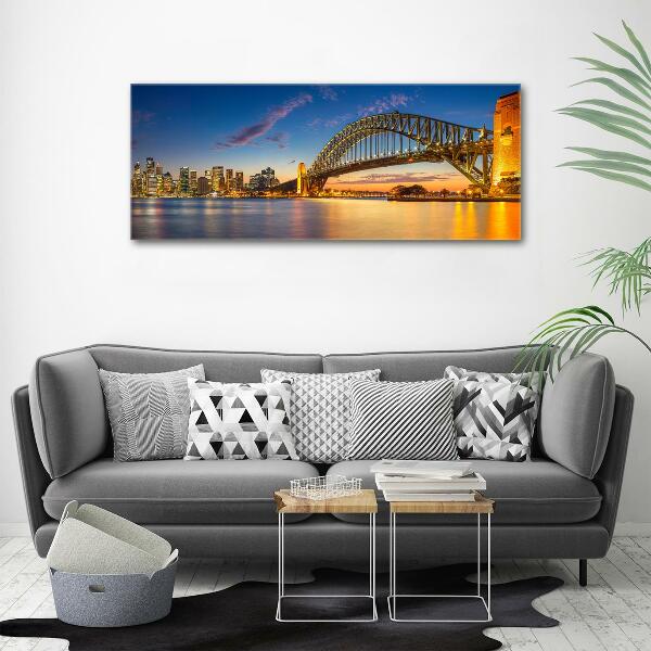 Foto schilderij op glas Sydney Skyline