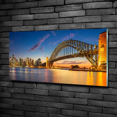 Foto schilderij op glas Sydney Skyline