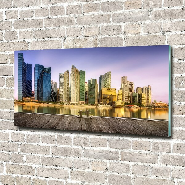 Foto schilderij op glas Singapore