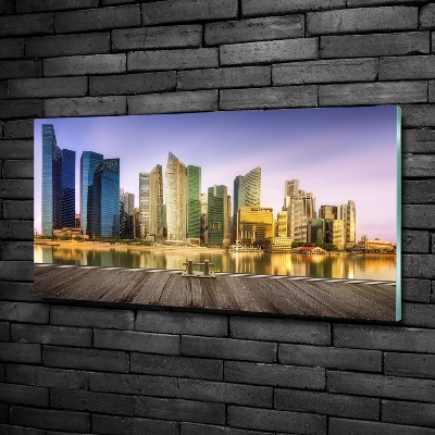 Foto schilderij op glas Singapore