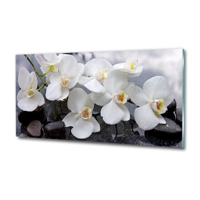 Schilderij op glas Orchidee