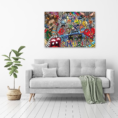 Glazen schilderij Muzikale collage