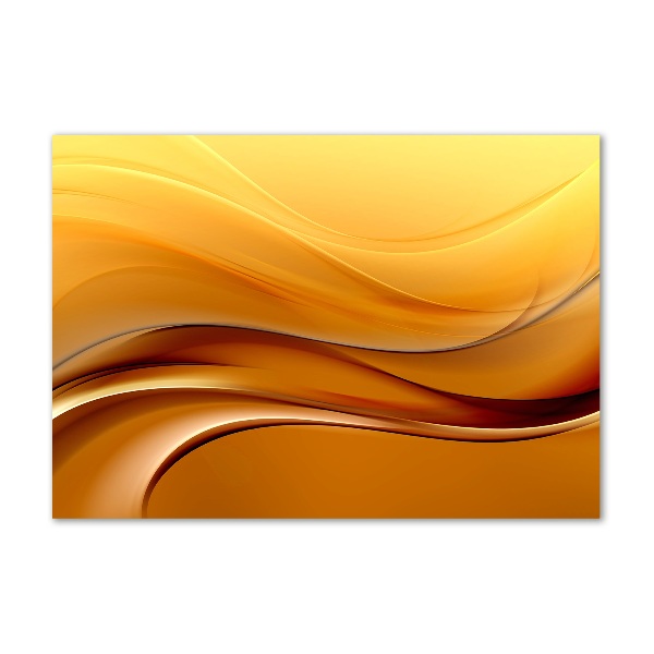 Schilderij op glas Golven op de achtergrond