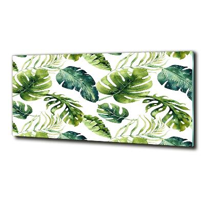 Foto obraz szklany Tropikalne liście