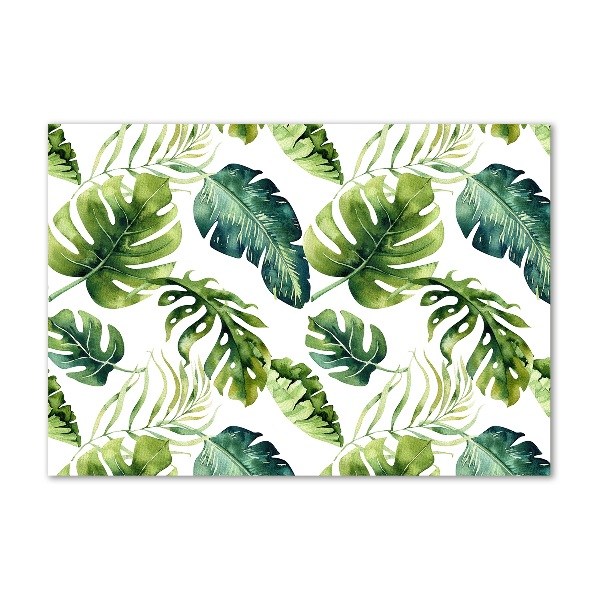 Foto obraz szklany Tropikalne liście