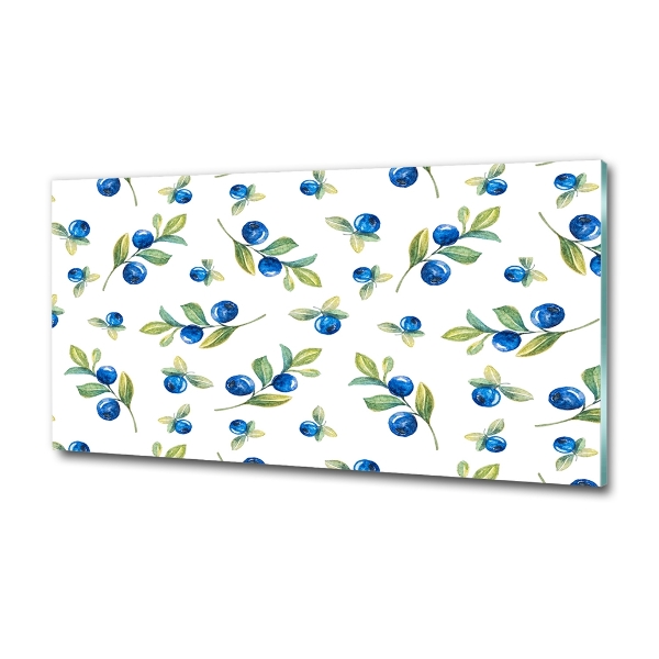 Glazen schilderij Bosbessen