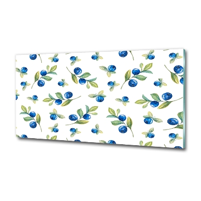 Glazen schilderij Bosbessen