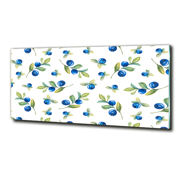 Glazen schilderij Bosbessen