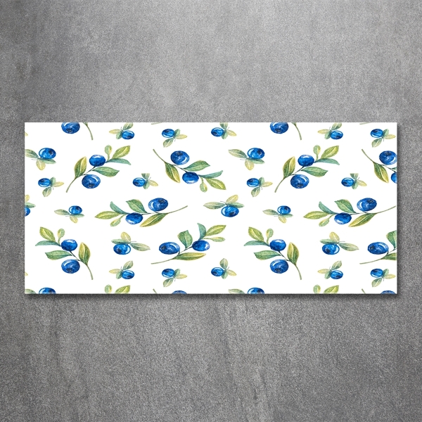 Glazen schilderij Bosbessen