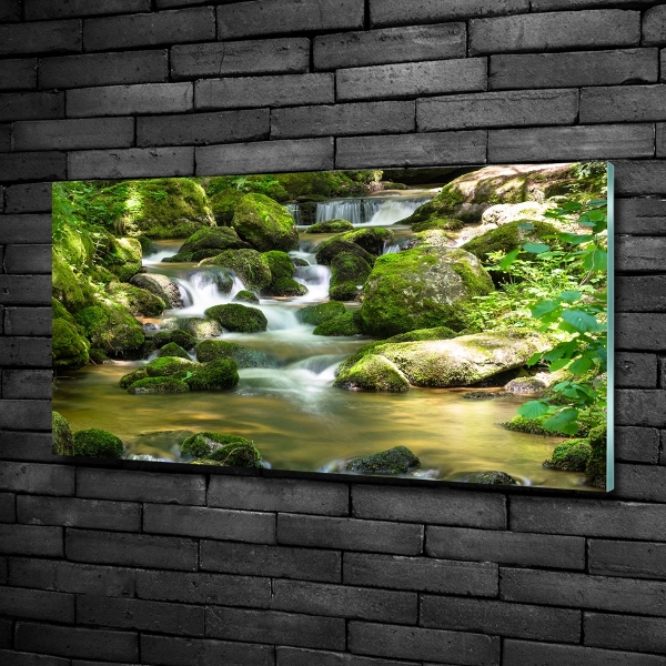 Glazen schilderij Waterval