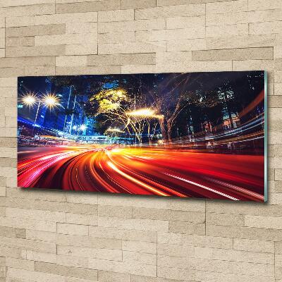 Foto schilderij op glas Snelheid in de stad