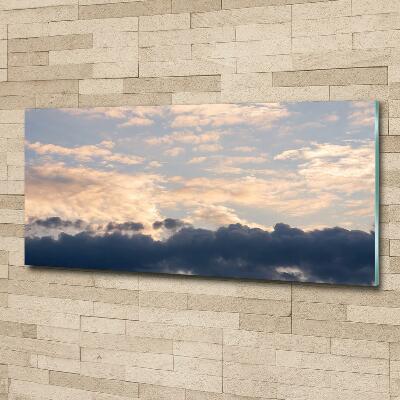 Glazen schilderij Wolken aan de hemel