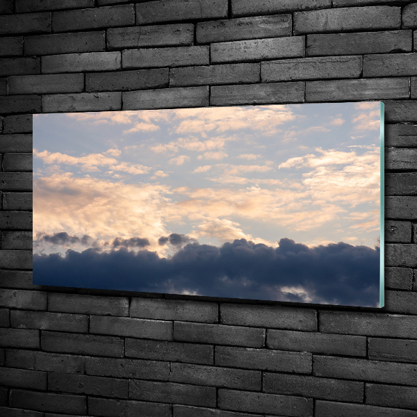 Foto obraz szklany Chmury na niebie