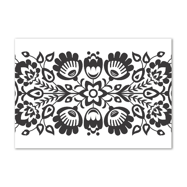 Foto-obraz szkło hartowane Ludowe kwiaty