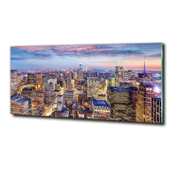 Foto schilderij op glas New York