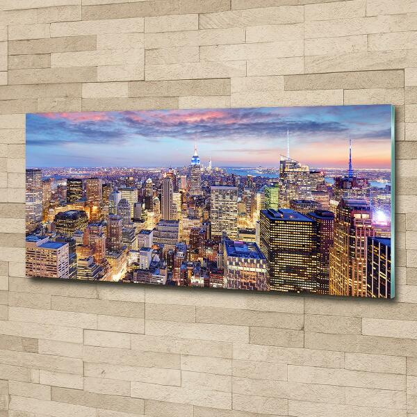 Foto schilderij op glas New York