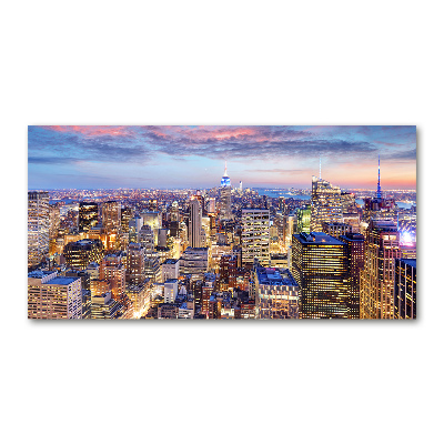 Foto schilderij op glas New York