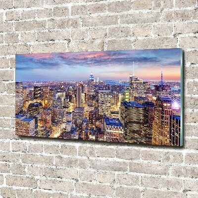 Foto schilderij op glas New York