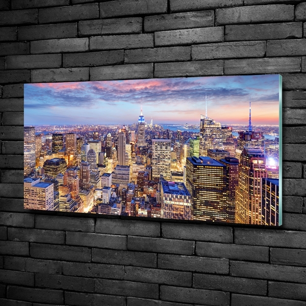 Foto schilderij op glas New York