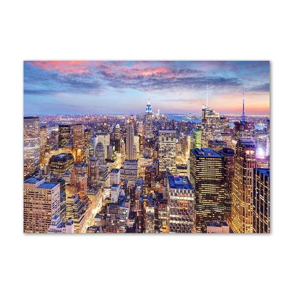 Foto schilderij op glas New York