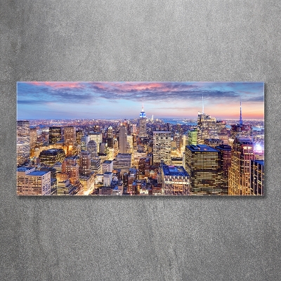 Foto schilderij op glas New York