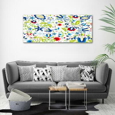 Glazen schilderij Etnisch patroon