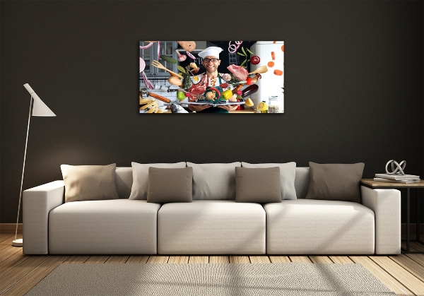 Foto obraz szklany Kucharz przepisy