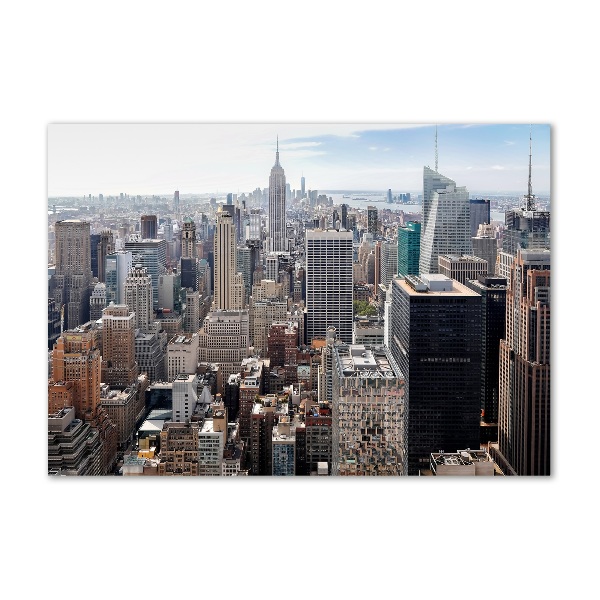 Schilderij glas New York