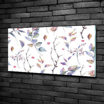 Foto schilderij op glas Bladeren