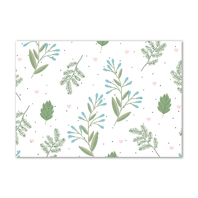 Schilderij op glas Bladeren