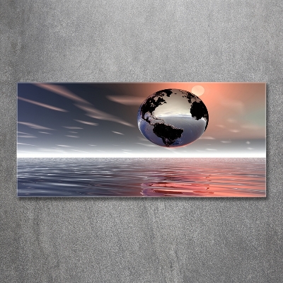Schilderij op glas Planeet Aarde