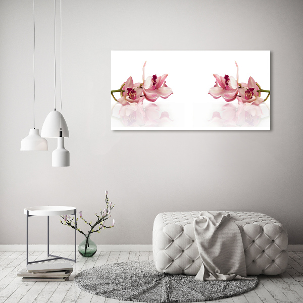 Schilderij glas Orchidee