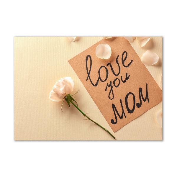 Schilderij glas Moederdag