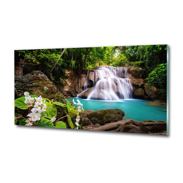 Glazen schilderij Waterval Thailand