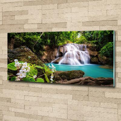 Glazen schilderij Waterval Thailand