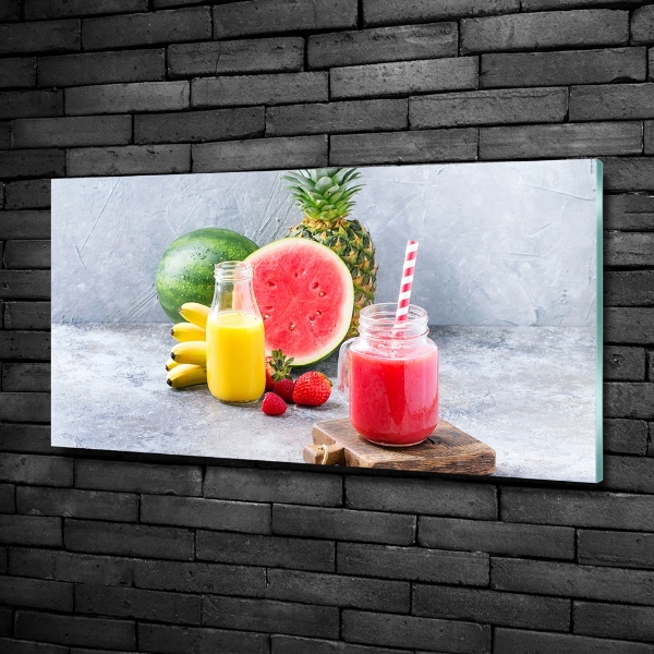 Schilderij op glas Fruitcocktail