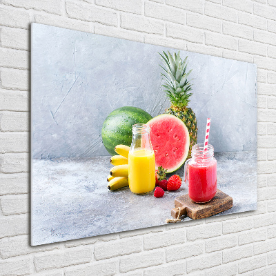 Schilderij op glas Fruitcocktail