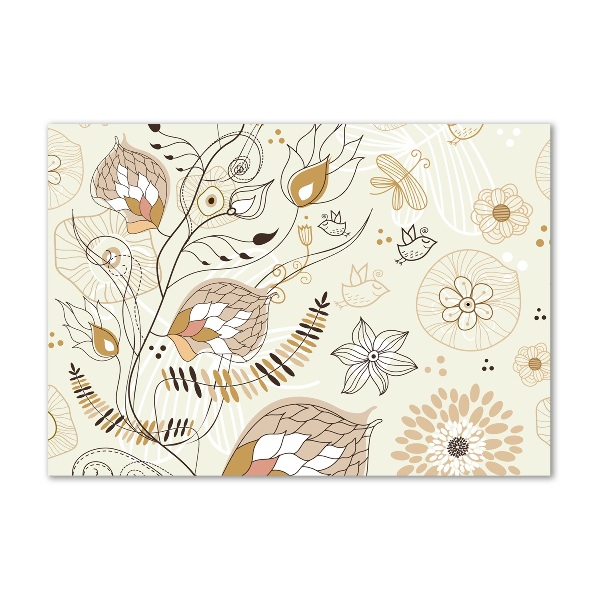 Schilderij glas Ornamenten