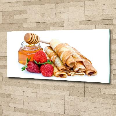 Glazen schilderij Heerlijke pannenkoeken
