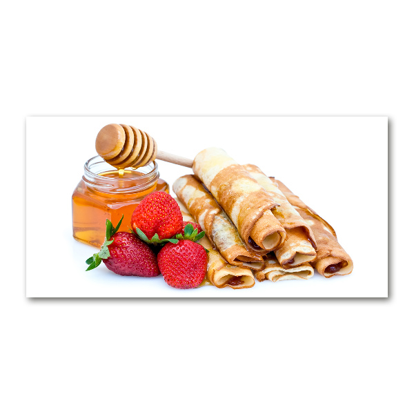 Glazen schilderij Heerlijke pannenkoeken