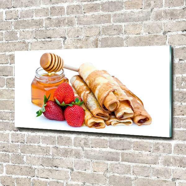 Glazen schilderij Heerlijke pannenkoeken