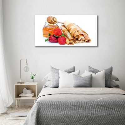 Glazen schilderij Heerlijke pannenkoeken
