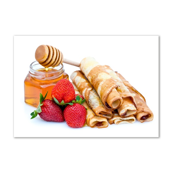 Glazen schilderij Heerlijke pannenkoeken